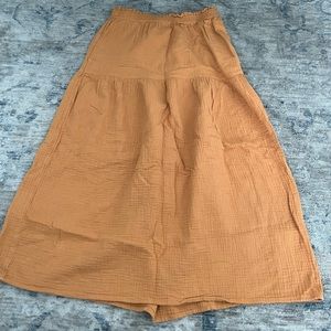 Orange Maxi Skirt